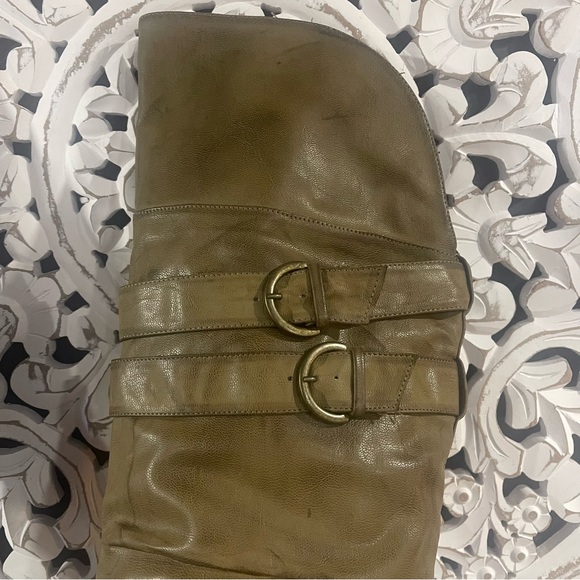 Not rated, tan, over the knee boots, women’s size 9.5, worn only twice - Picture 6 of 9